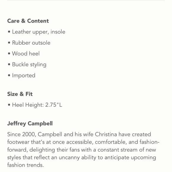 Jeffrey Campbell Striped wood heel  & Leather upper, NWT in Box Sz 9.5; awesome! - Picture 8 of 11